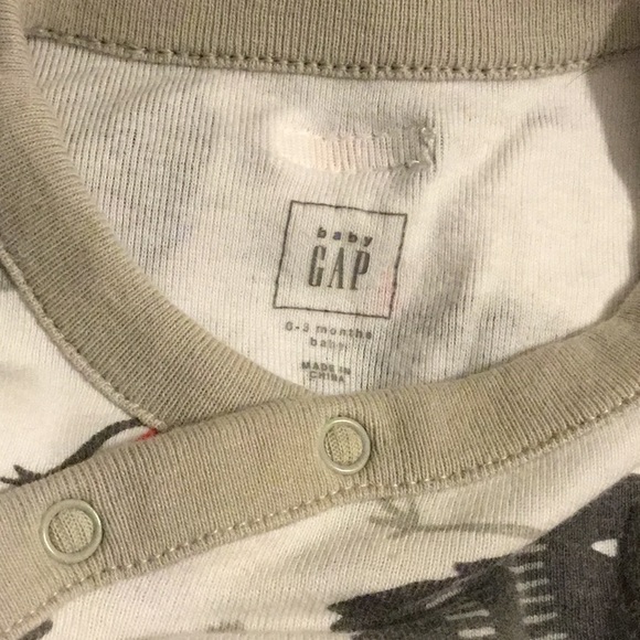 BABY GAP Monster FOOTSIE Size 0/3 Month NWOT - Picture 2 of 5